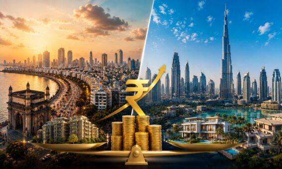 Mumbai vs Dubai Real Estate: Where Will ₹1 Crore Generate Better Returns in 2026?