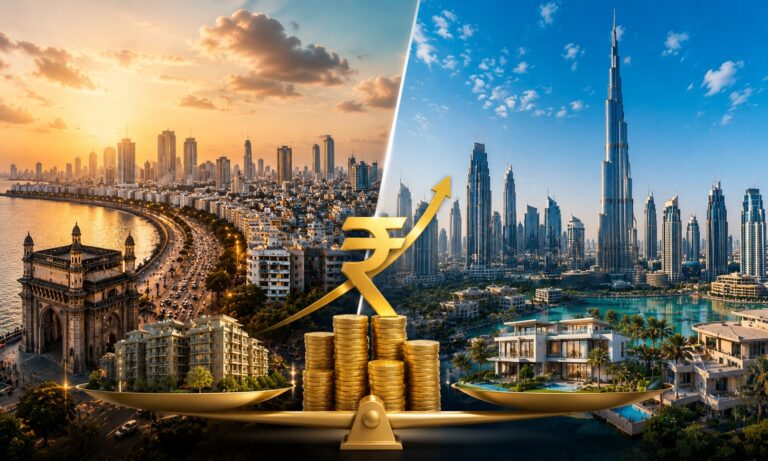 Mumbai vs Dubai Real Estate: Where Will ₹1 Crore Generate Better Returns in 2026?