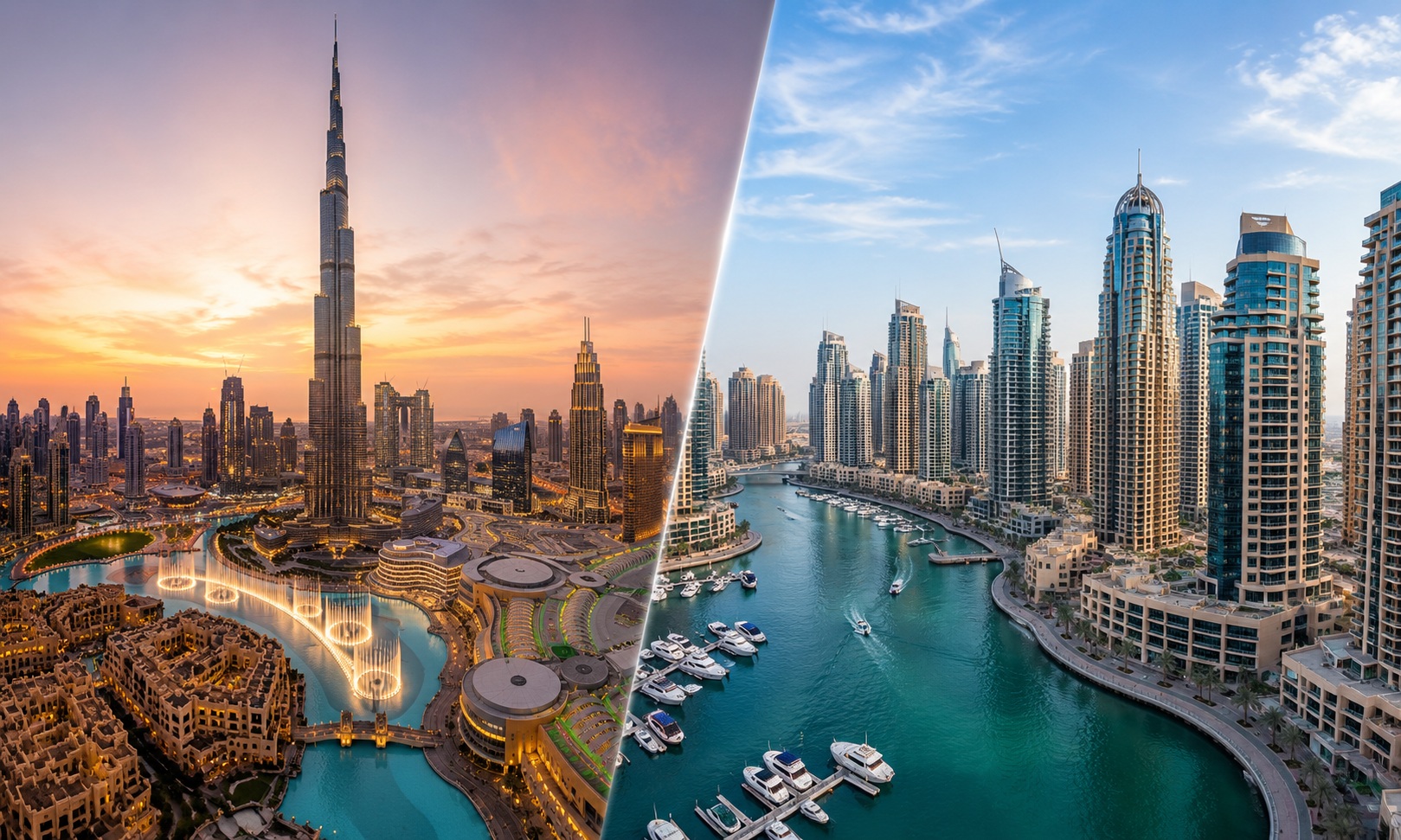 downtown-dubai-vs-dubai-marina-OffPlanDubaiProperty