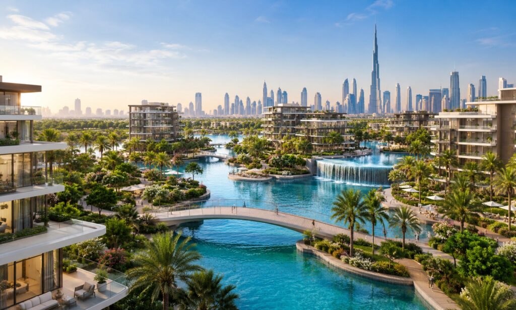 Dubai-Real-Estate-$1.4-Billion-Water-Gardens-Project-Development-Moves-Ahead